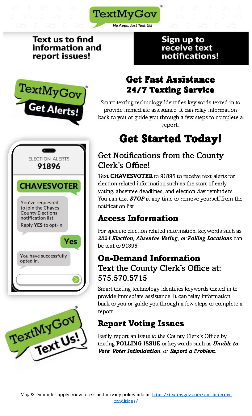 textmygov info